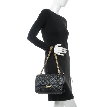 Chanel Aged Calfskin Quilted 2.55 Reissue 226 Flap Black 2 of 8