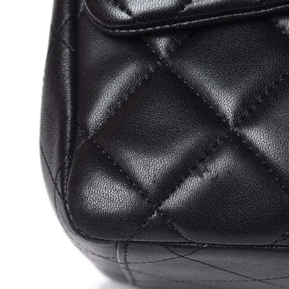 Chanel Lambskin Quilted Maxi Single Flap Black 9 of 10