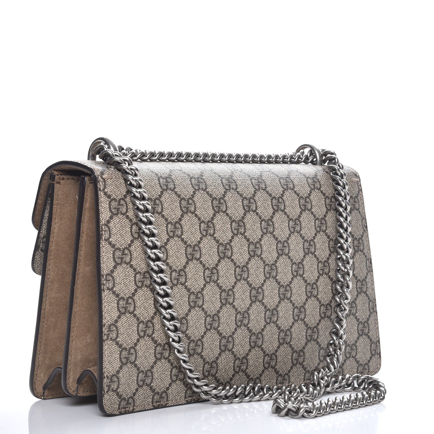Gucci GG Supreme Monogram Small Dionysus Shoulder Bag Taupe 4 of 13
