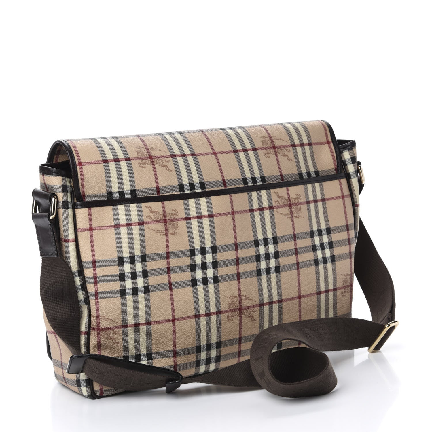 Burberry Haymarket Check Diaper Messenger Bag 3 of 11
