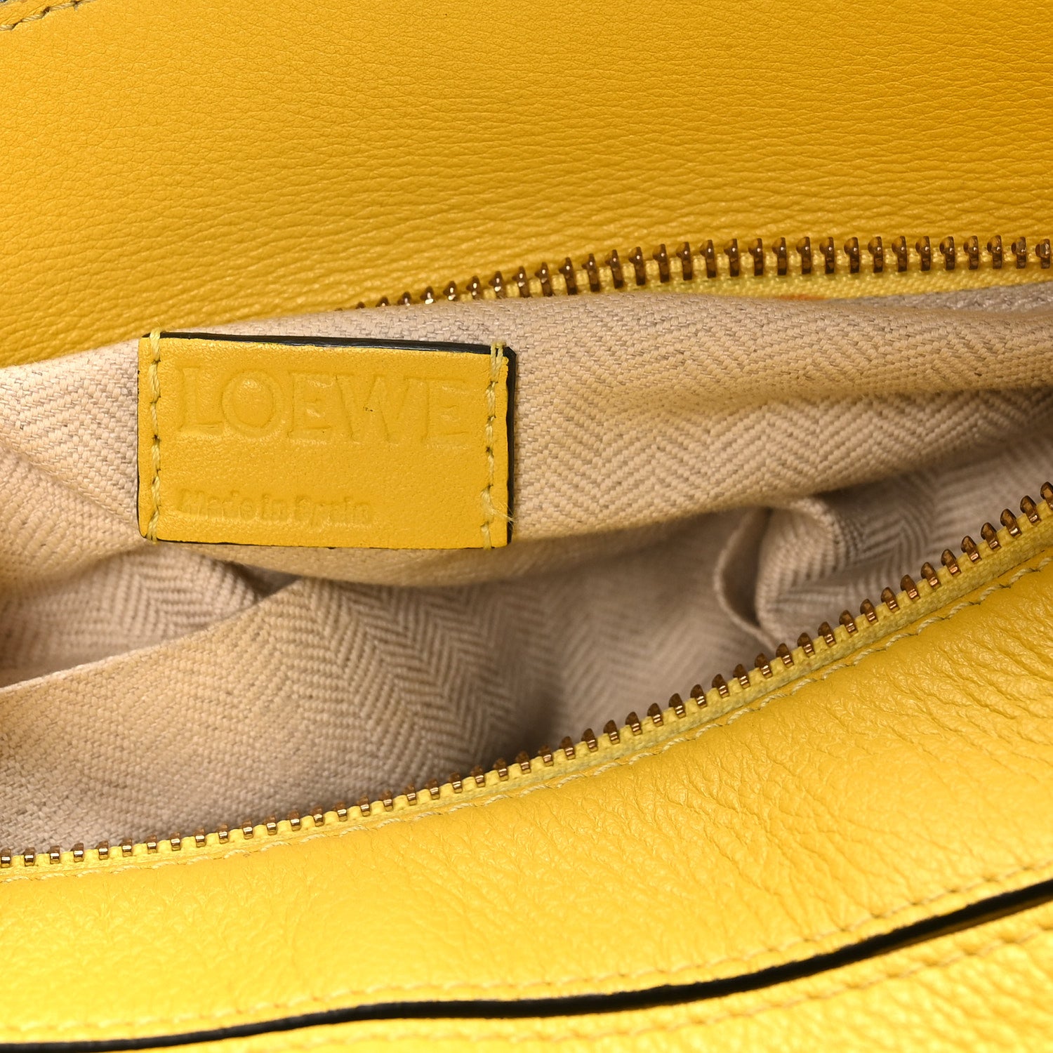Loewe Calfskin Small Puzzle Bag Yellow 1887430 – FASHIONPHILE