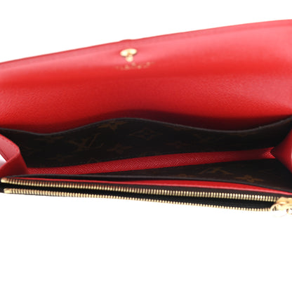 Louis Vuitton Monogram Bloom Flower Emilie Wallet Coquelicot 7 of 9