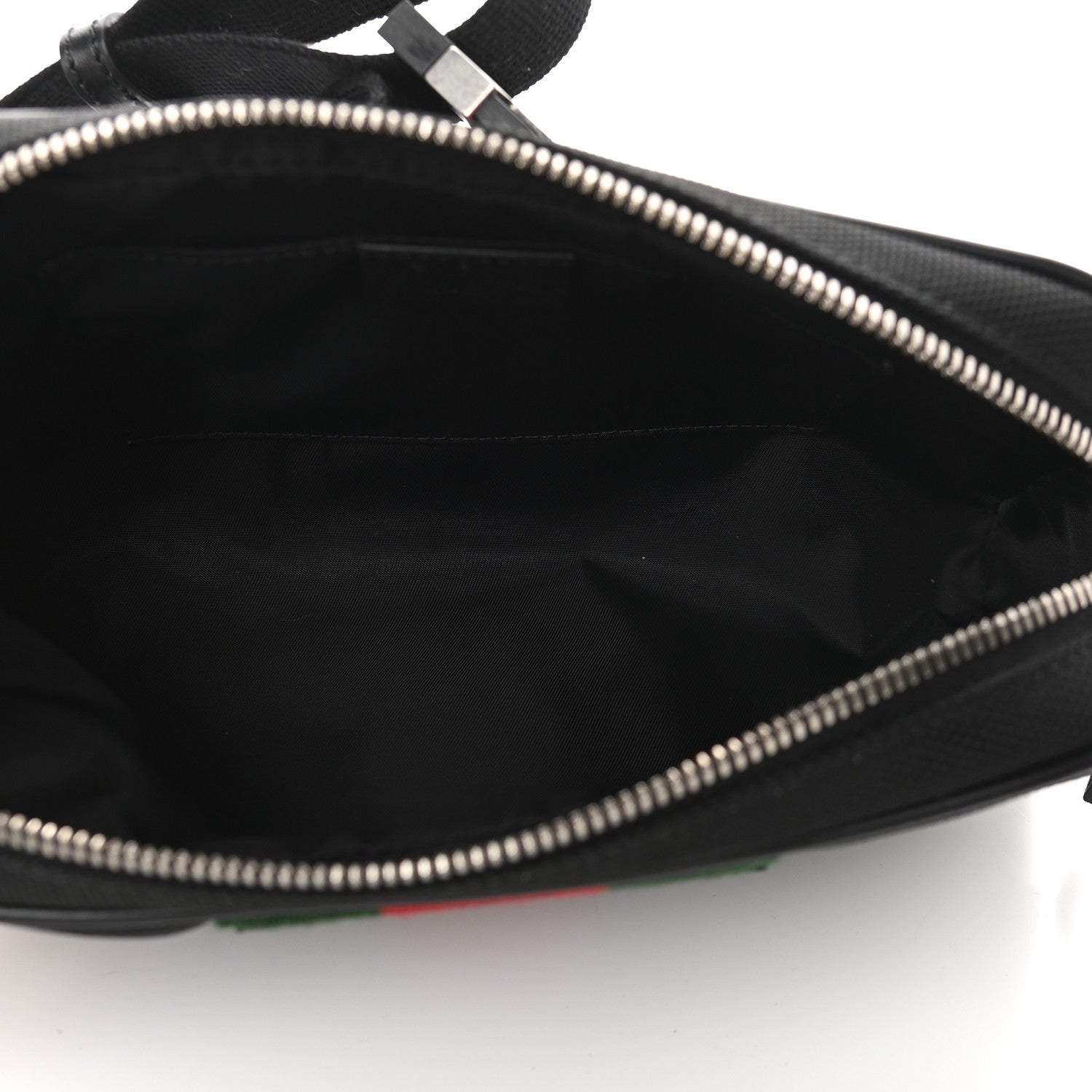 Gucci Canvas Web Slim Belt Bag Black 5 of 9