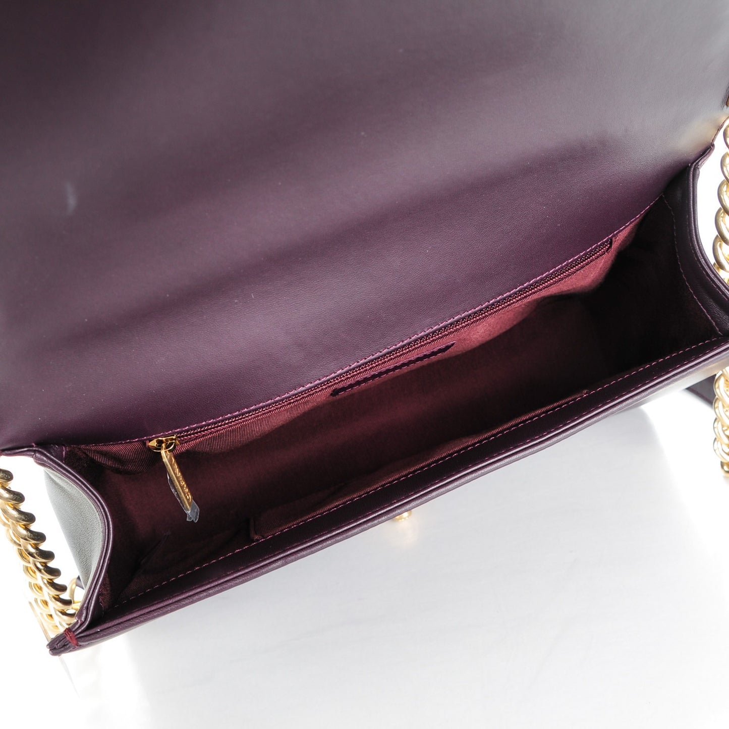 Lambskin Quilted New Medium Boy Flap Dark Purple
