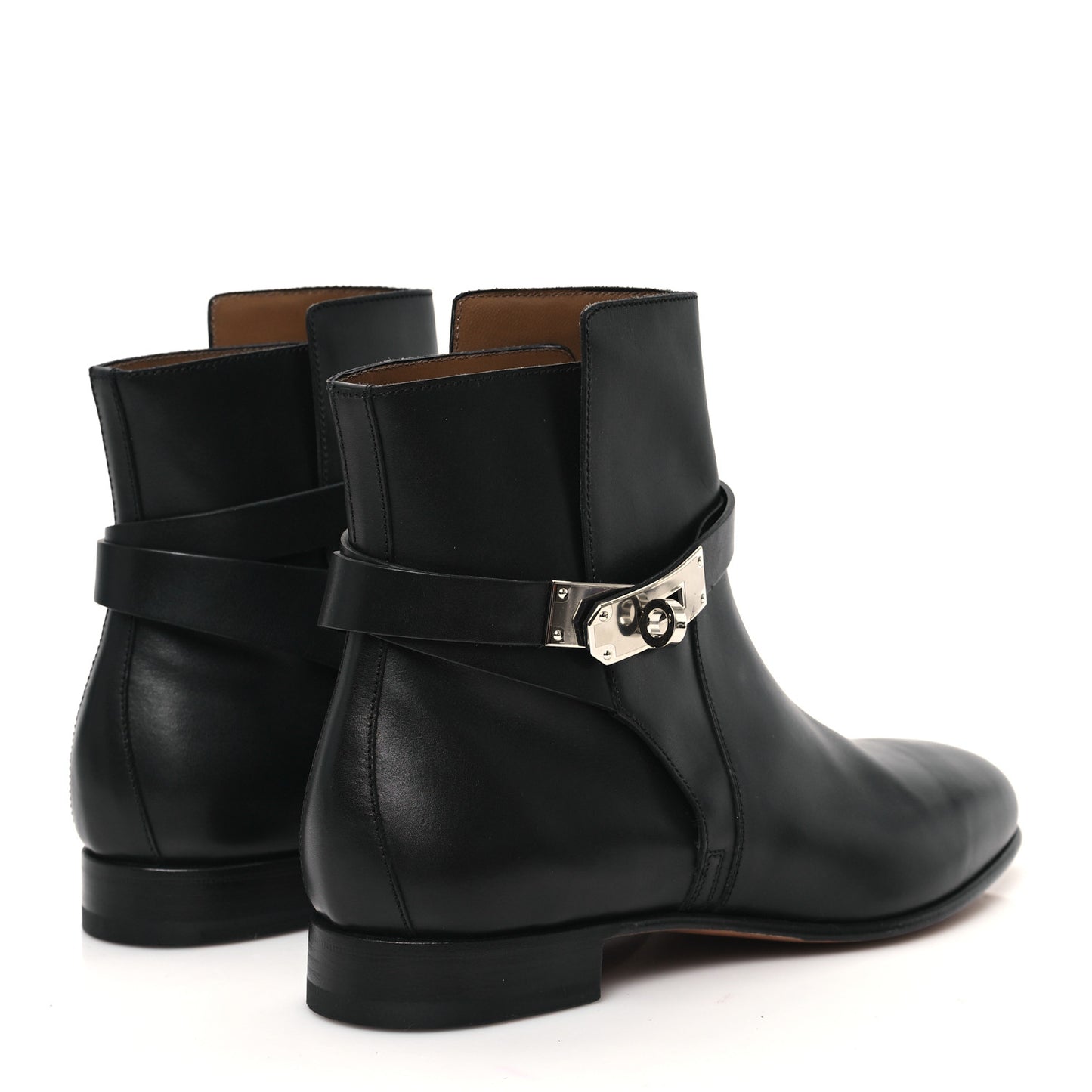Calfskin Neo Ankle Boots 37 Black