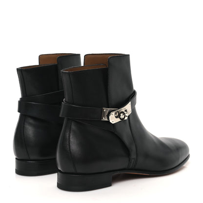 Hermes Calfskin Neo Ankle Boots 37 Black 5 of 10
