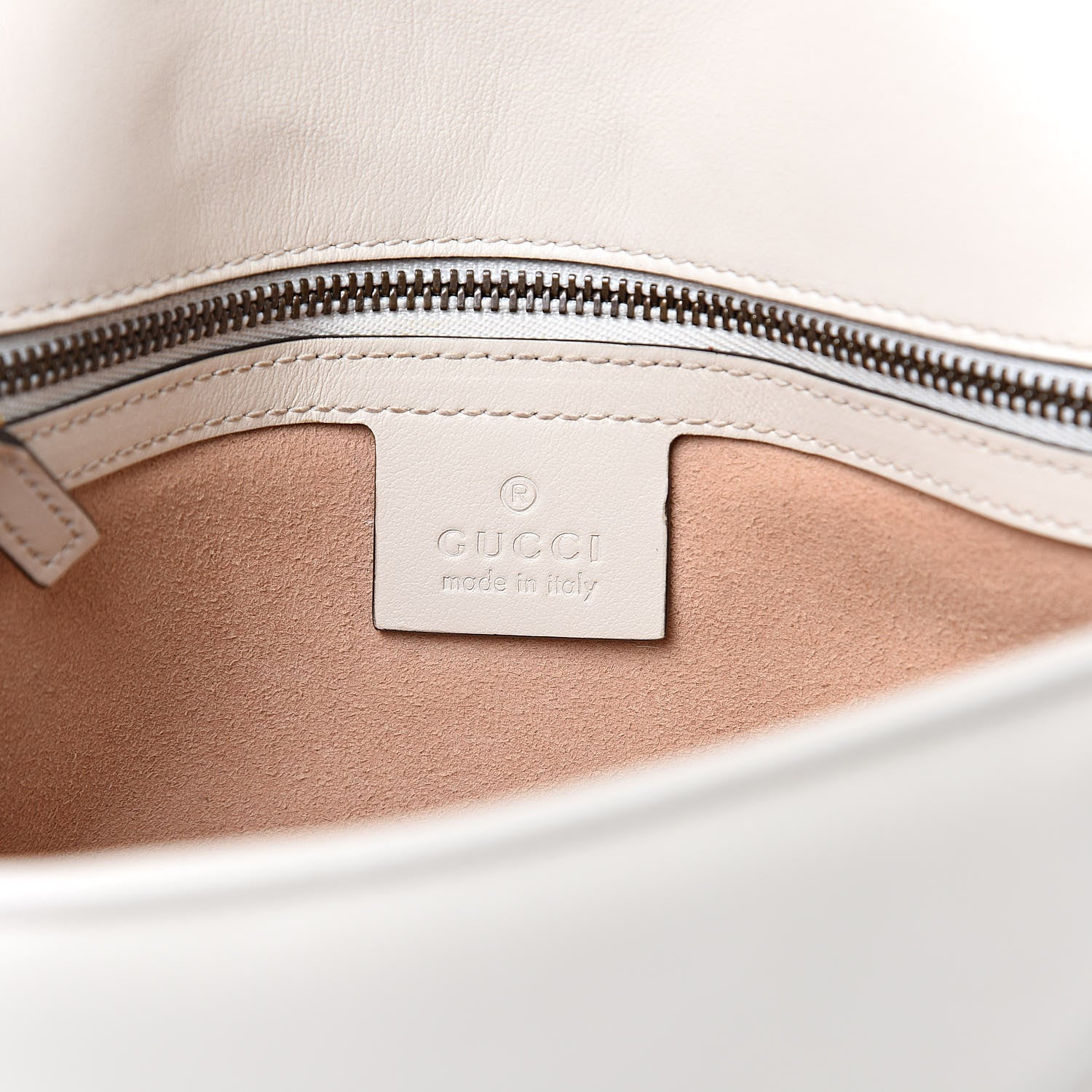 Gucci Calfskin Matelasse Small GG Marmont Shoulder Bag White 6 of 10