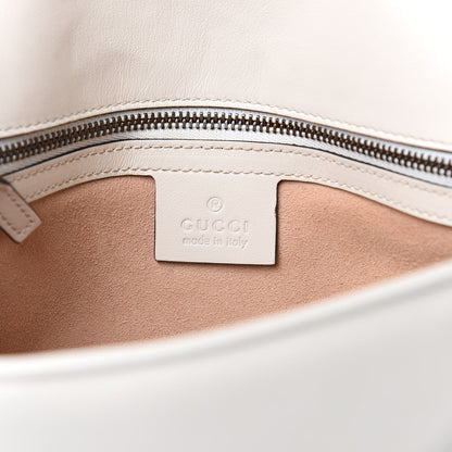 Gucci Calfskin Matelasse Small GG Marmont Shoulder Bag White 6 of 10