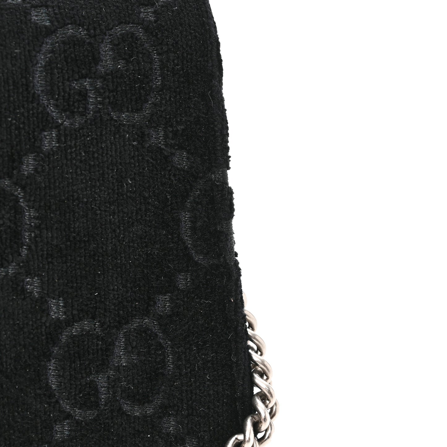 Velvet GG Monogram Super Mini Dionysus Shoulder Bag Black