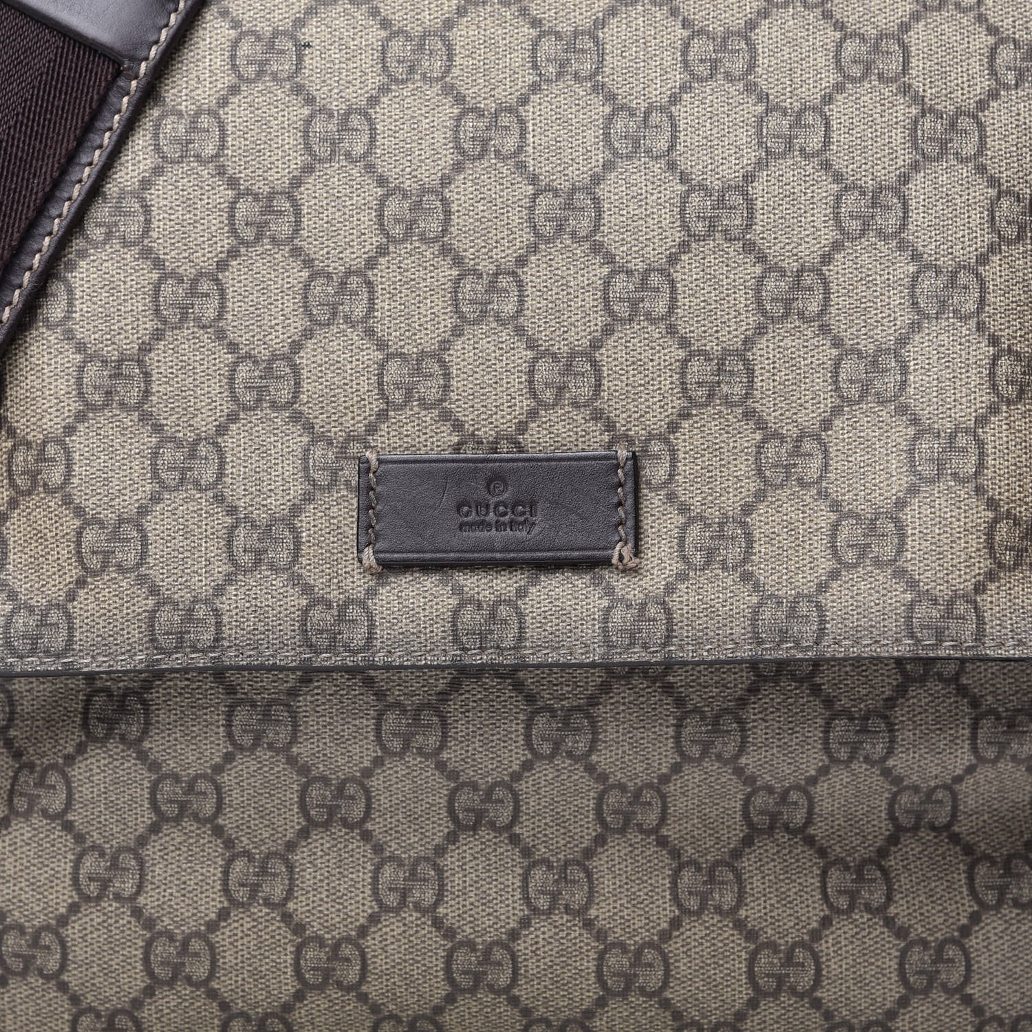 Gucci GG Plus Monogram Messenger Diaper Bag Dark Brown 10 of 11