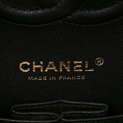 Chanel Tweed Quilted Medium Double Flap Black Ecru White 6 of 8
