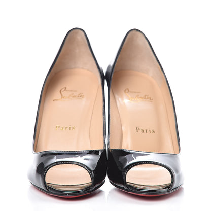 Christian Louboutin Patent You You 85 Pumps 37.5 Black 2 of 9