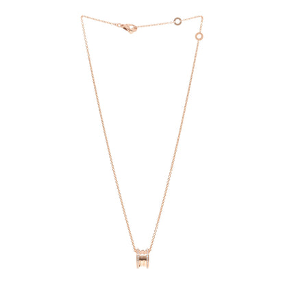 Bulgari 18K Rose Gold Diamond B.Zero1 Pendant Necklace 3 of 5