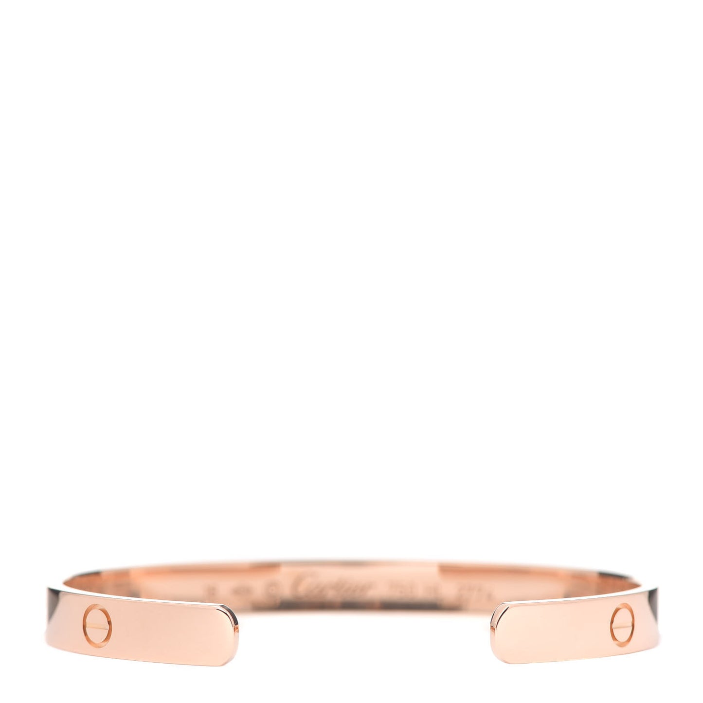 18K Pink Gold LOVE Cuff Bracelet 18