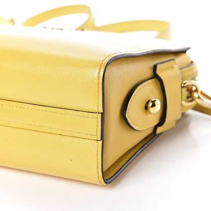 Prada Saffiano City Calfskin Esplanade Crossbody Bag Soleil 8 of 12