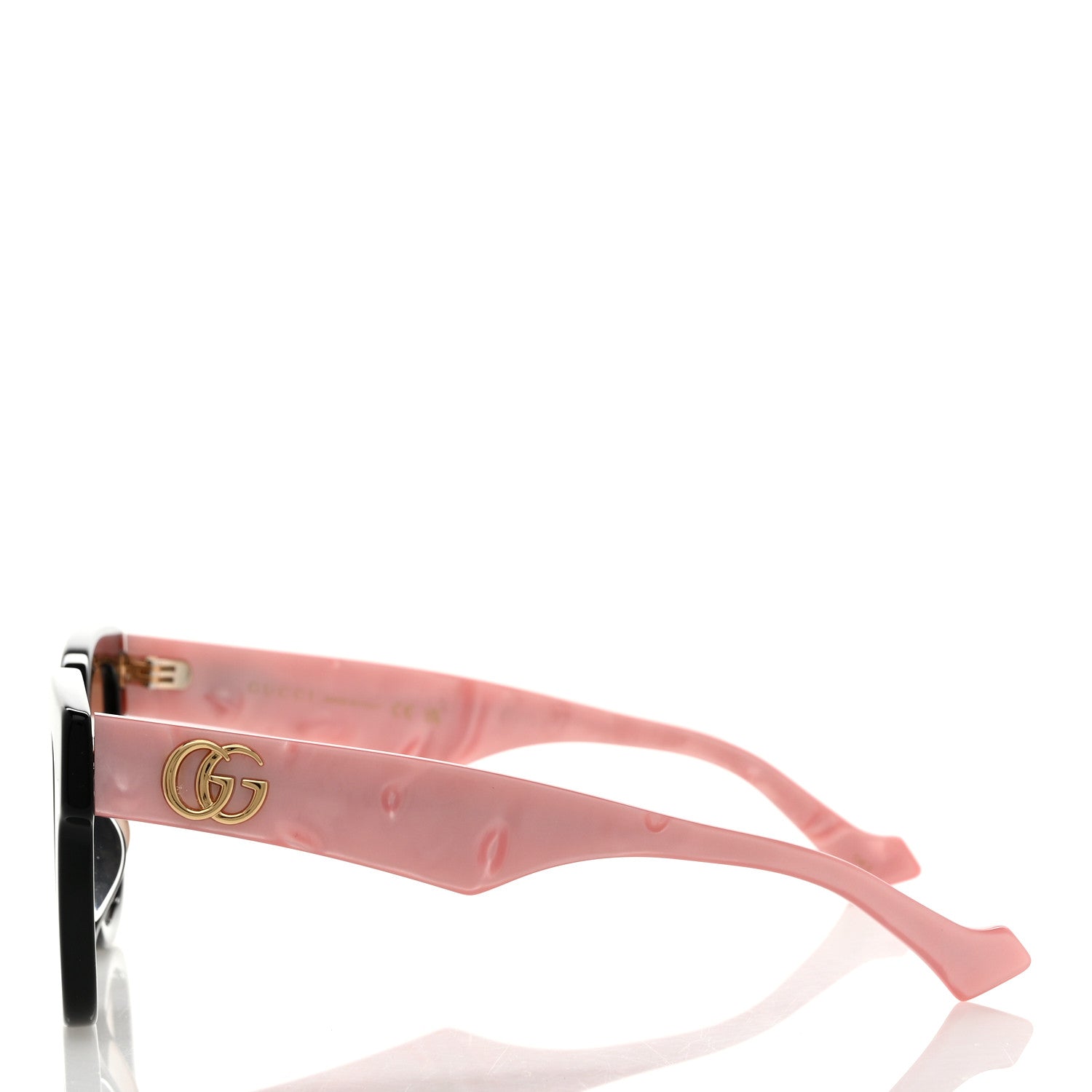 Gucci Rectangle 52mm Frame Sunglasses GG0998/S Black Pink 3 of 8