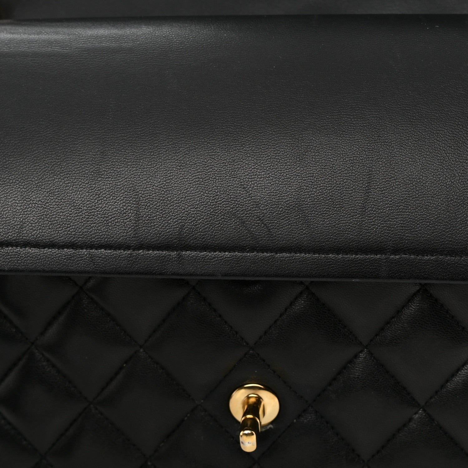 Chanel Lambskin Quilted Jumbo Double Flap Black 12 of 19