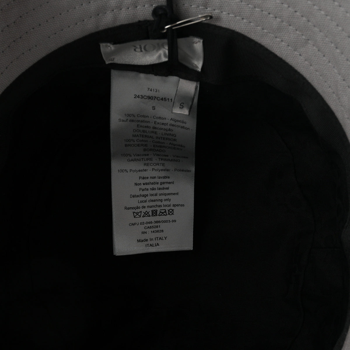 Christian Dior Cotton Woven Atelier Bob Bucket Hat S Blue 7 of 8