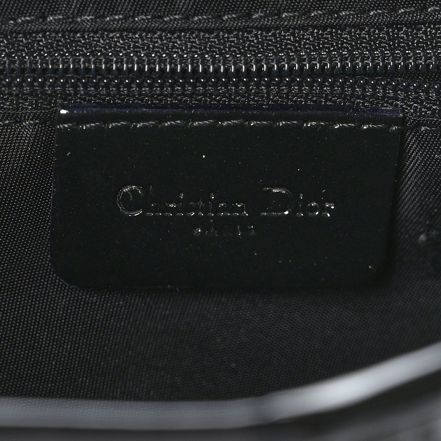Christian Dior Patent Diorissimo Double Saddle Bag Black 6 of 9