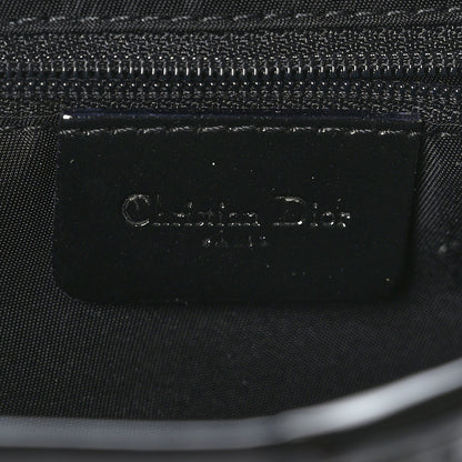 Christian Dior Patent Diorissimo Double Saddle Bag Black 6 of 9