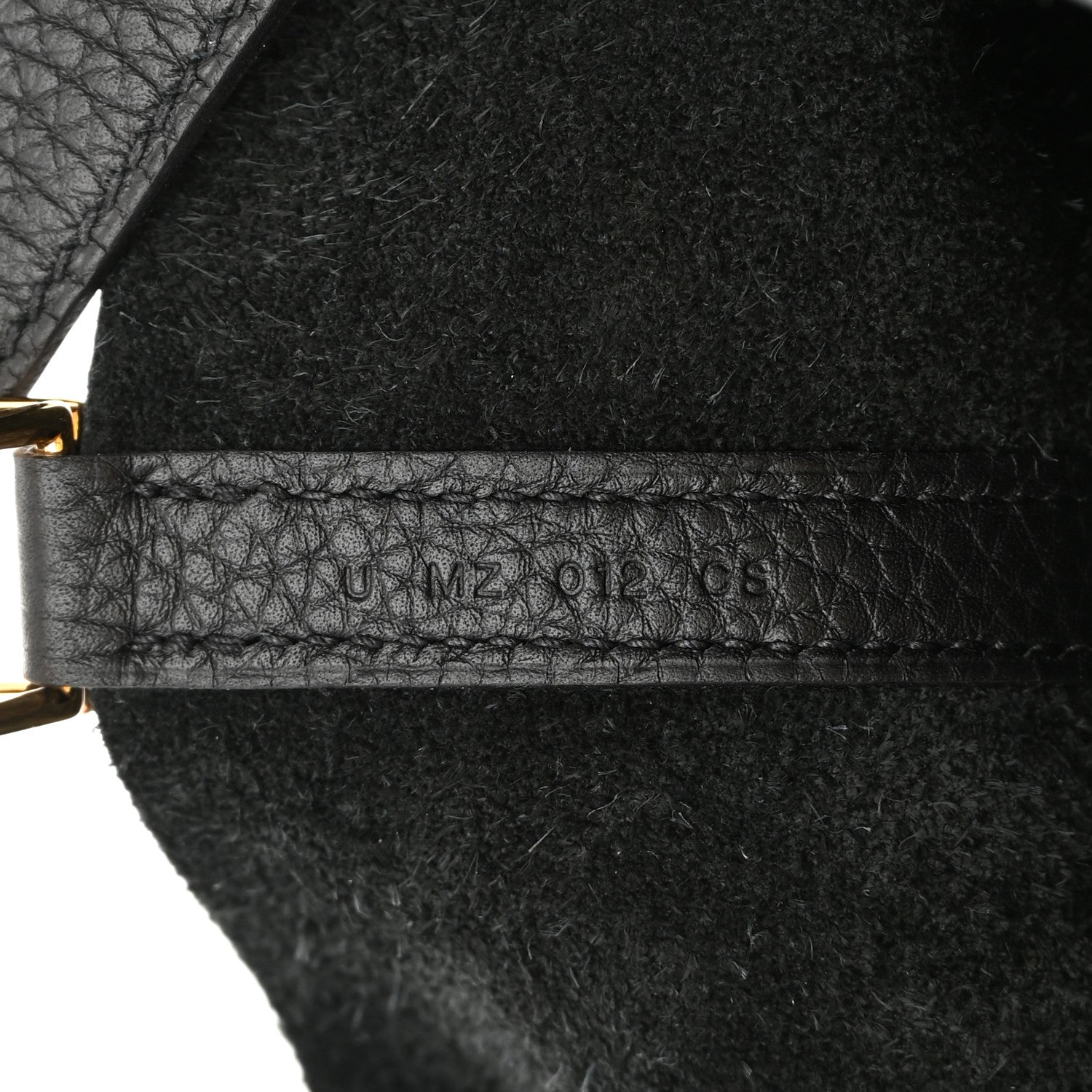 Hermes Taurillon Clemence Picotin Lock 22 MM Black 7 of 14