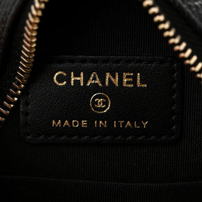 Chanel Caviar Quilted Round Filigree Crossbody Black 5 of 9