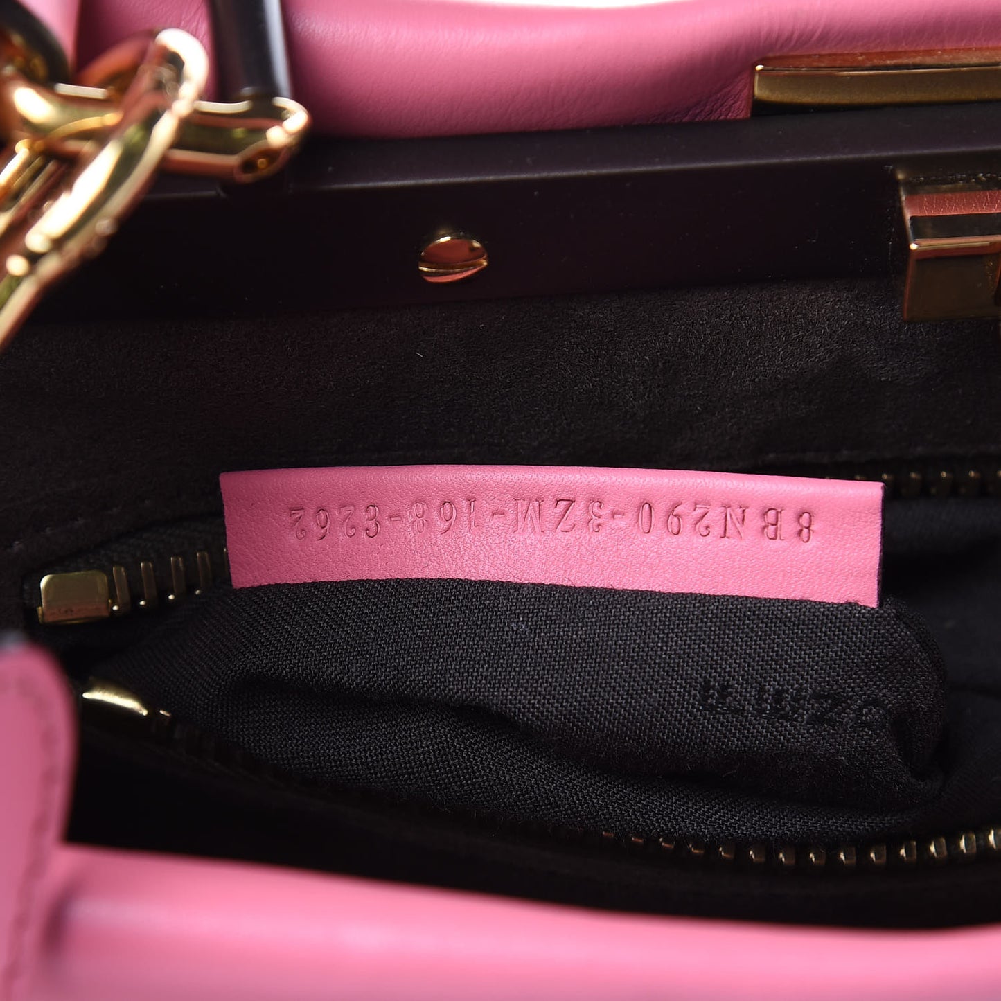 Vitello Seta Medium Peekaboo Iconic Satchel Pink