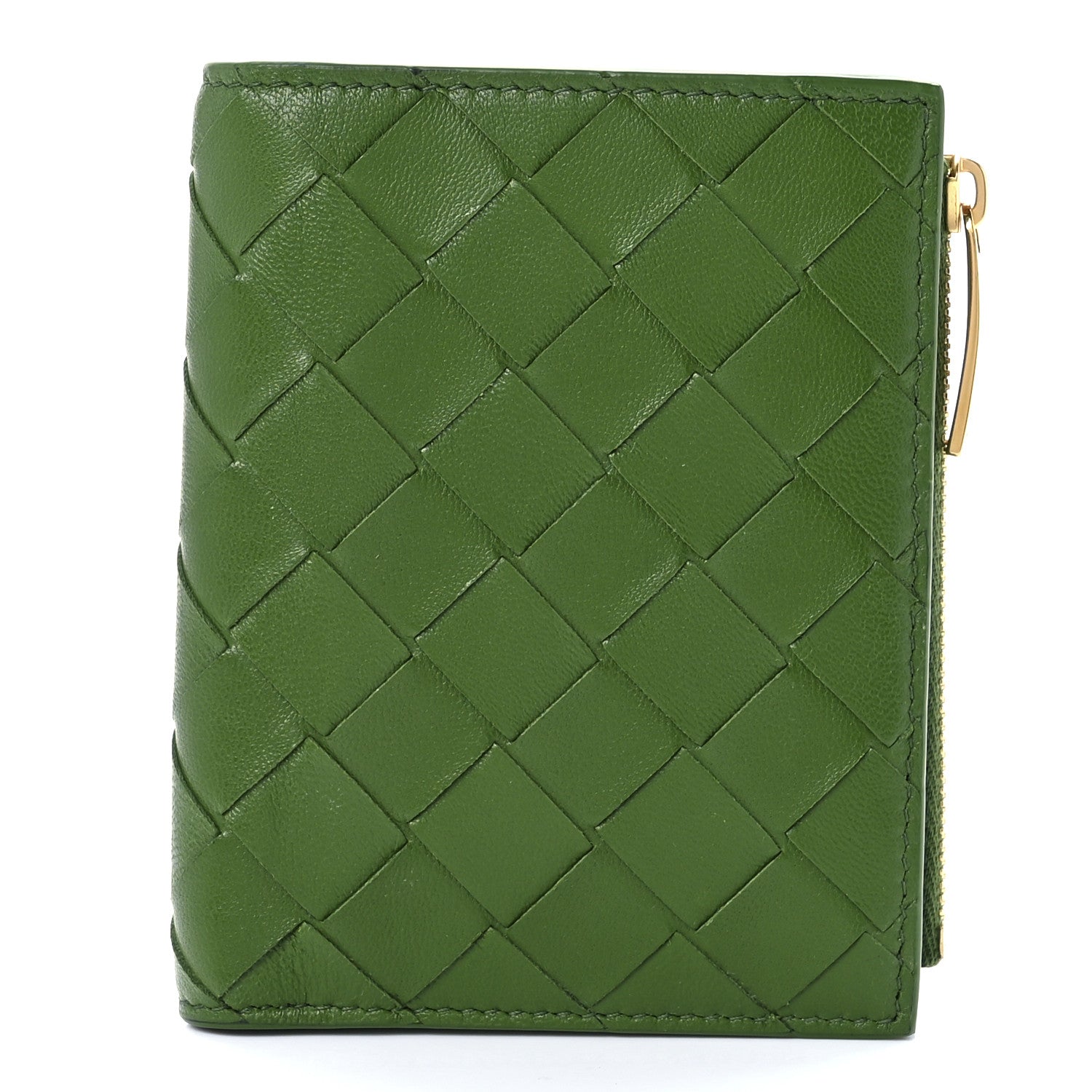 Bottega Veneta Nappa Intrecciato Card Holder Green 1 of 14