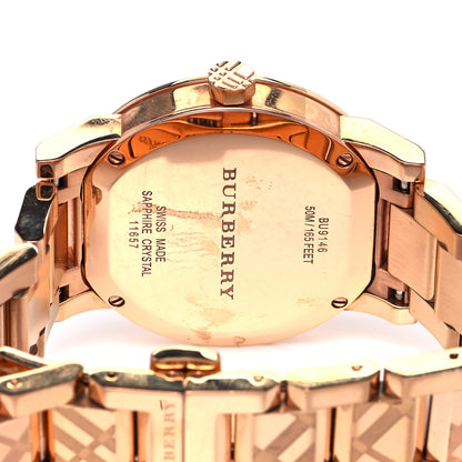 Burberry Stainless Steel 34mm The City Quartz Watch Rose BU9146 4 of 5