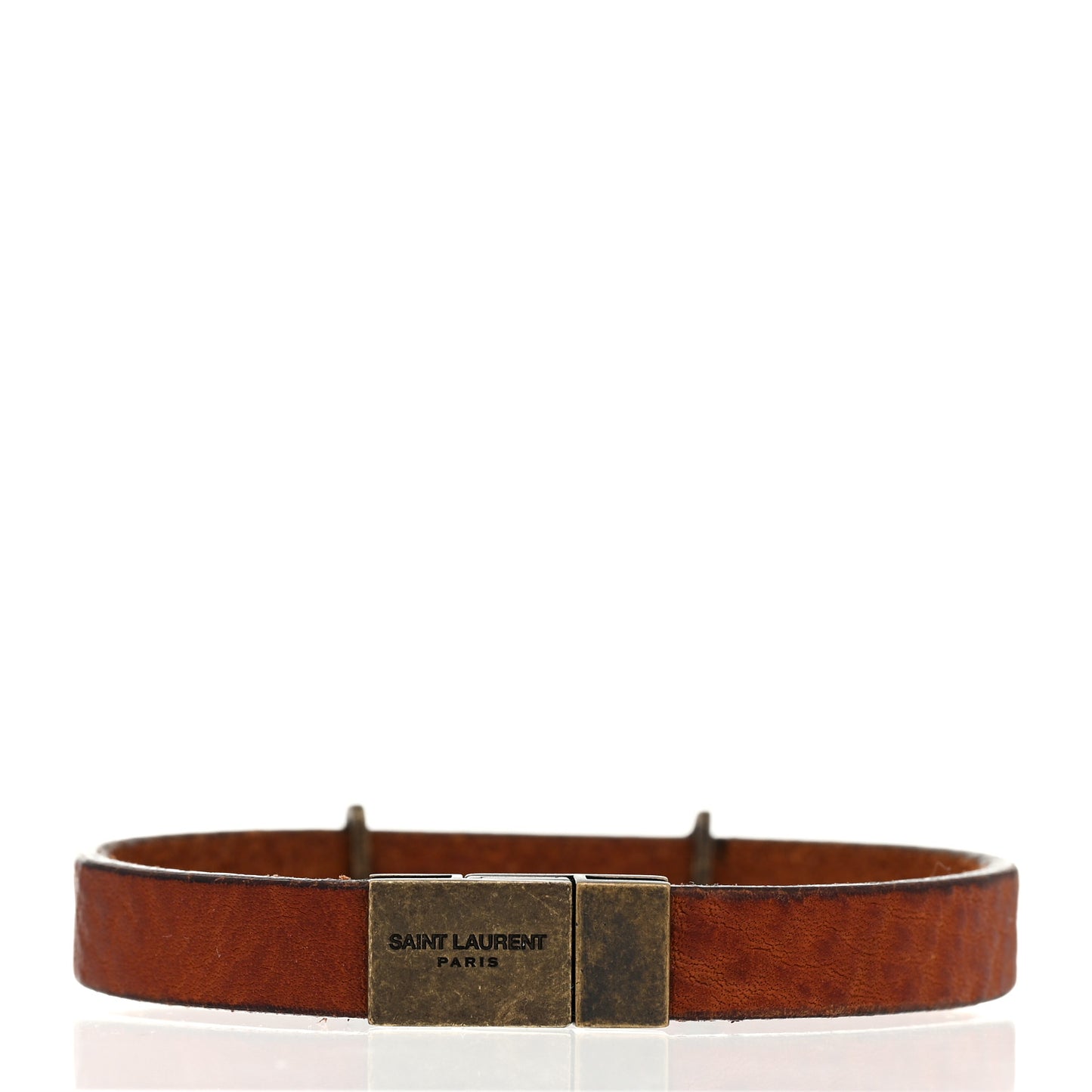 Vegetable Tanned Calfskin Opyum Bracelet L Dark Brown Chocolate