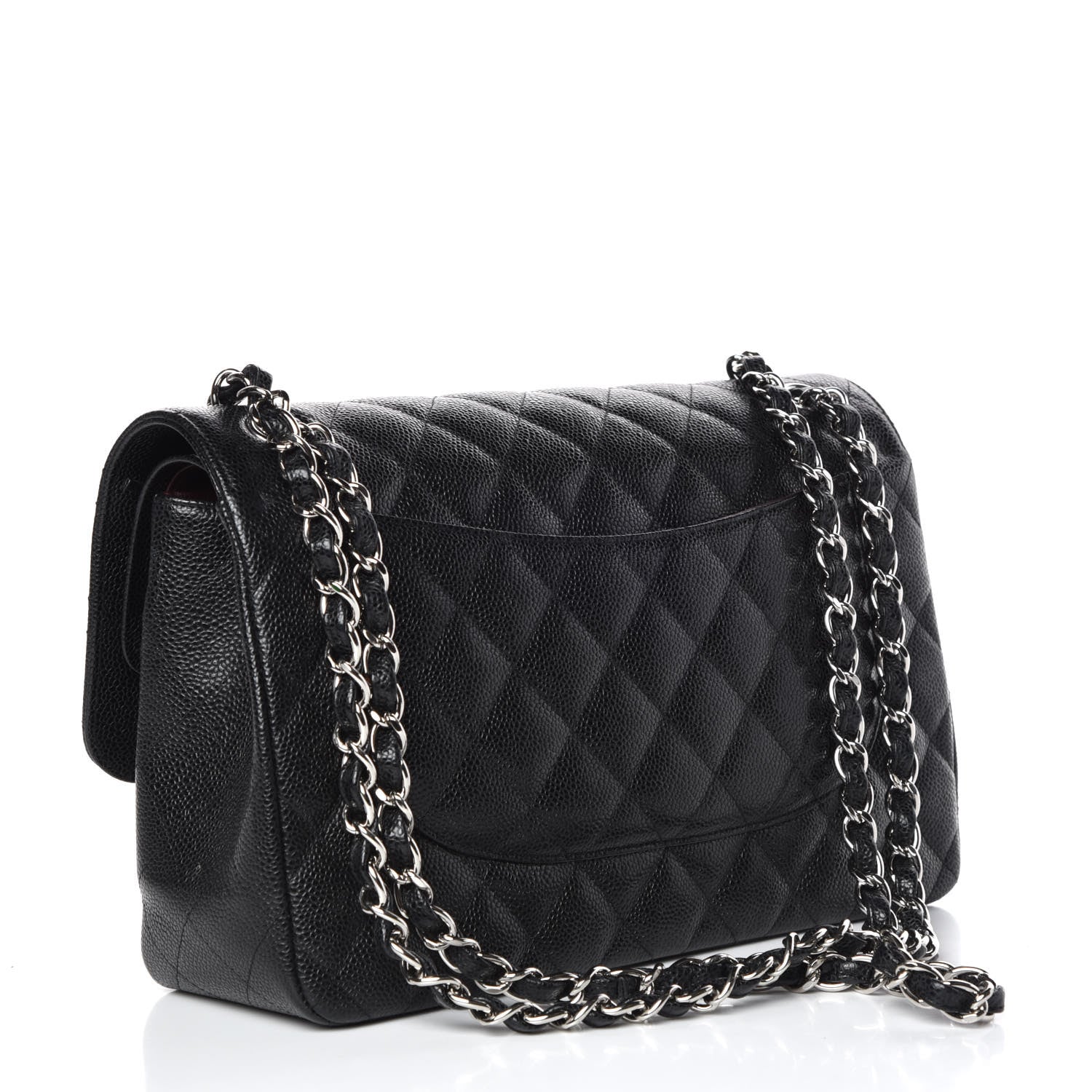 Chanel Caviar Quilted Jumbo Double Flap Black 3 of 9