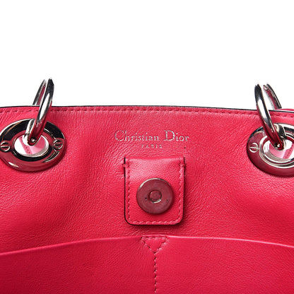 Christian Dior Smooth Calfskin Medium Tri-Color Diorissimo Pink Black Light Blue 6 of 18