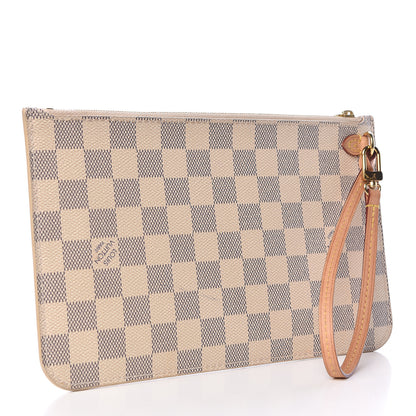 Louis Vuitton Damier Azur Neverfull MM GM Pochette 3 of 8