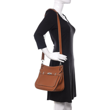 Hermes Taurillon Clemence Jypsiere 28 Gold 2 of 10