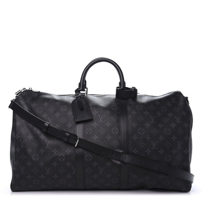 Louis Vuitton Monogram Eclipse Keepall Bandouliere 55 1 of 11