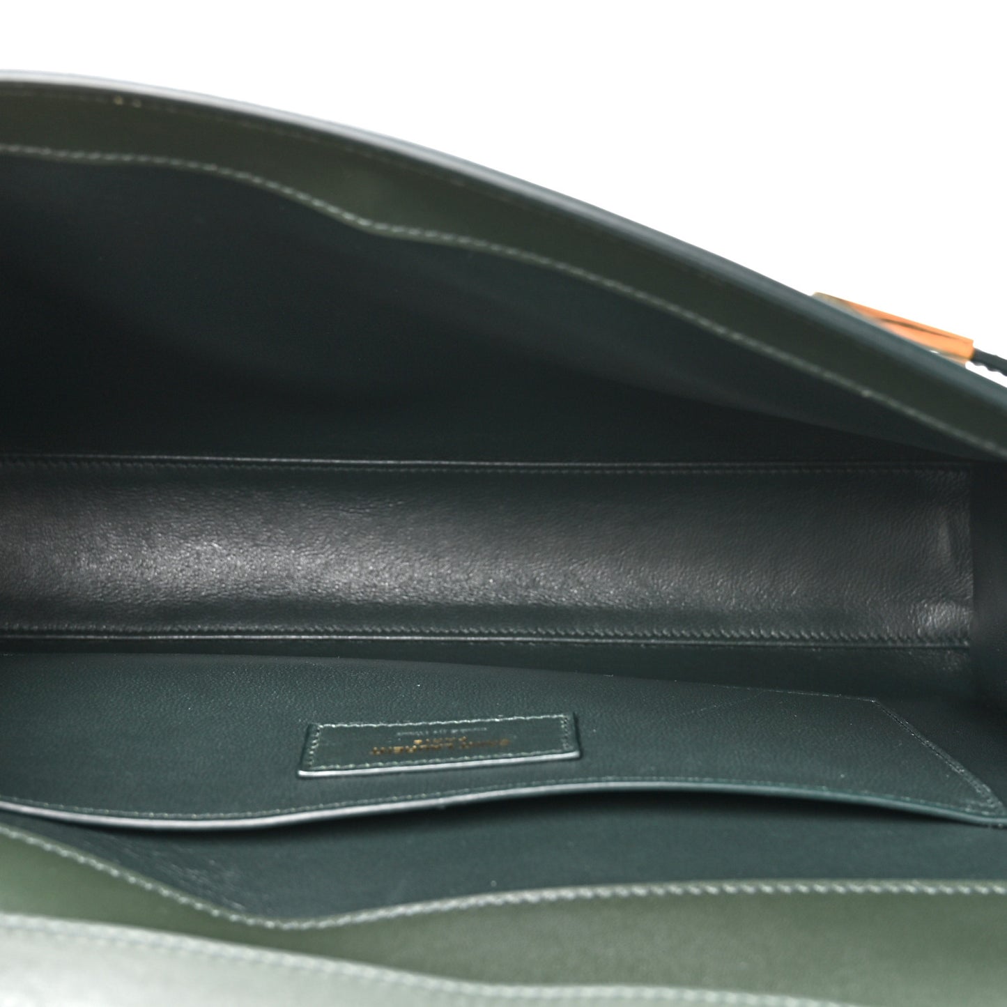 Smooth Calfskin Medium Manhattan Shoulder Bag Dark Green