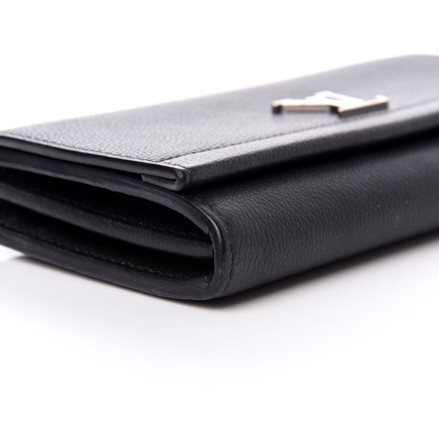 Calfskin Lockme II Wallet Black