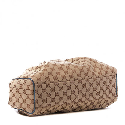 Gucci Monogram Medium Sukey Tote Metallic Blue 3 of 8