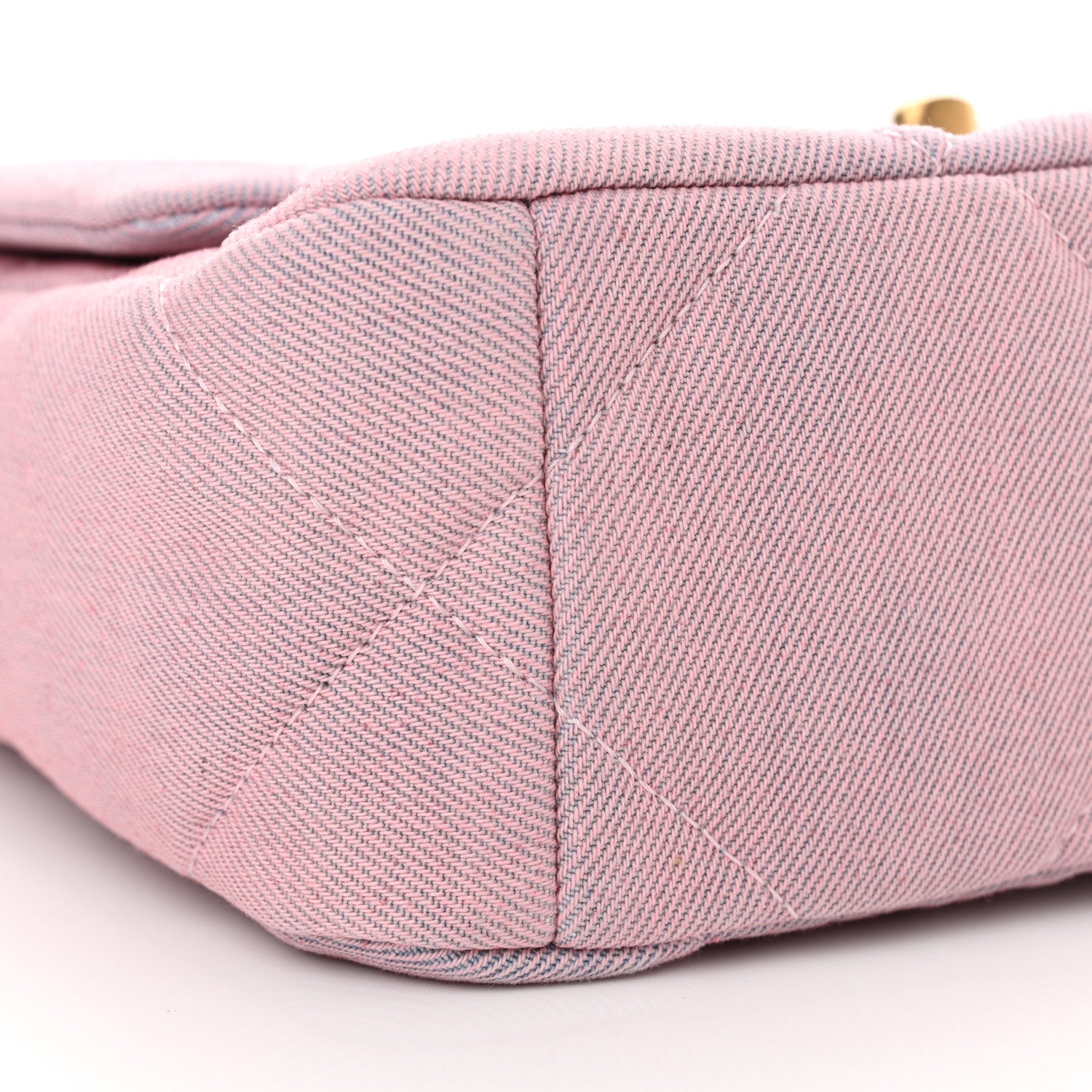 Chanel Denim Quilted Medium Chanel 19 Flap Blue Pink 9 of 11