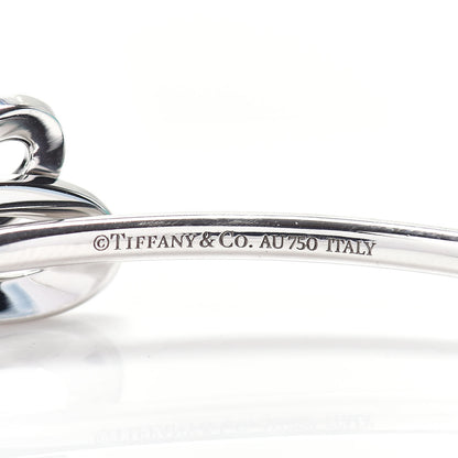 Tiffany 18K White Gold Diamond Bow Cuff Bracelet 4 of 4