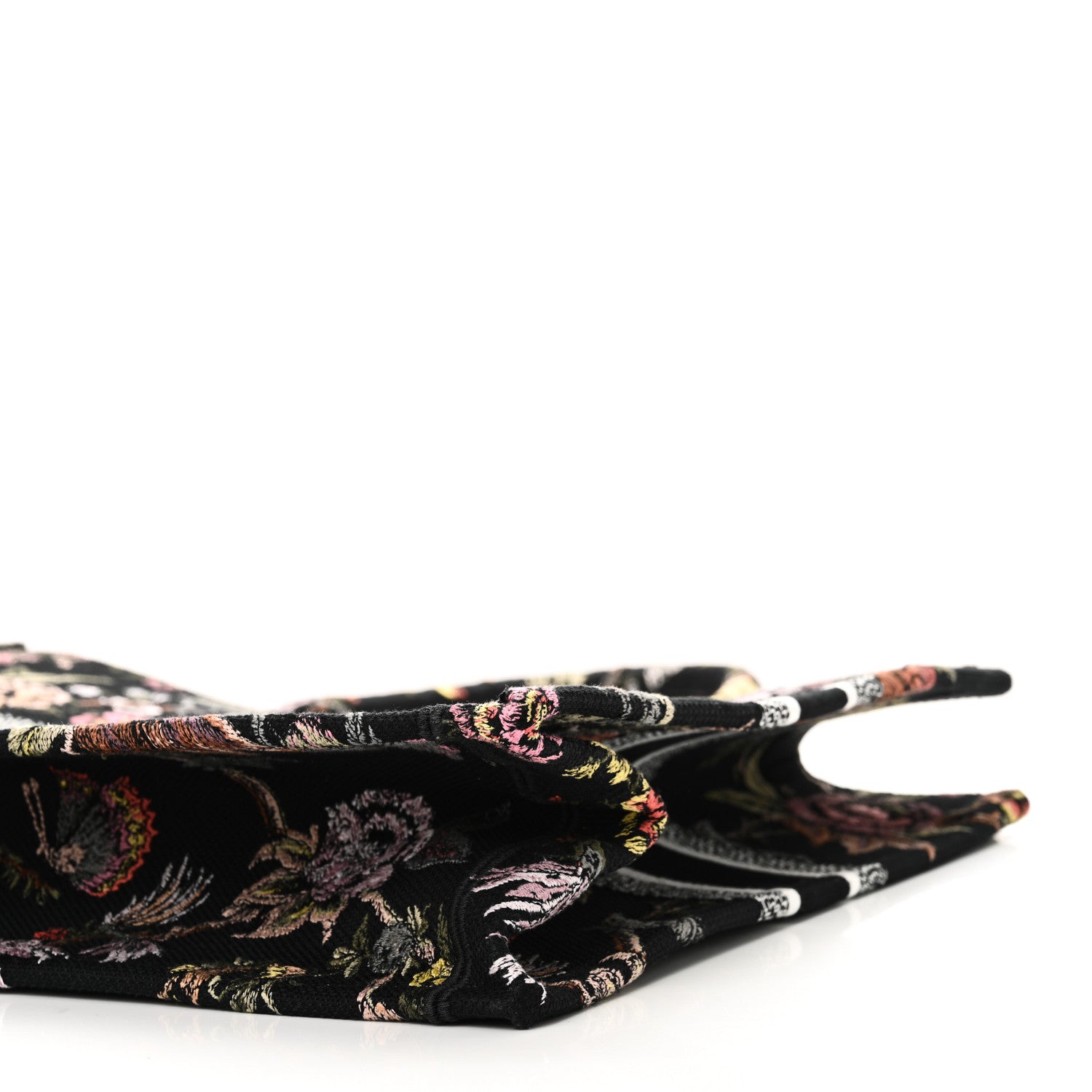 Christian Dior Canvas Jardin Botanique Embroidered Large Book Tote Black Multicolor 10 of 10