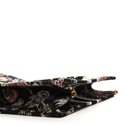 Christian Dior Canvas Jardin Botanique Embroidered Large Book Tote Black Multicolor 10 of 10