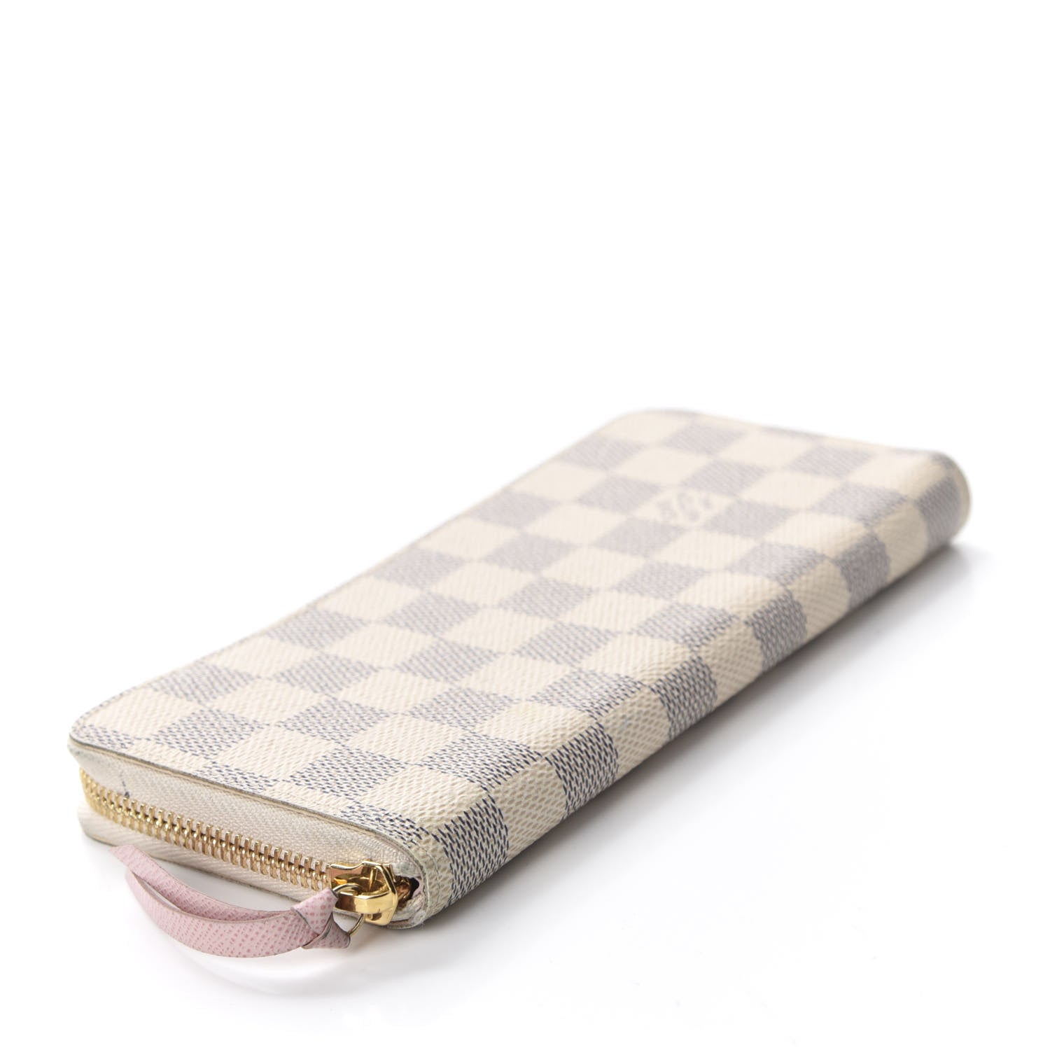 Louis Vuitton Damier Azur Clemence Wallet Rose Ballerine 4 of 8