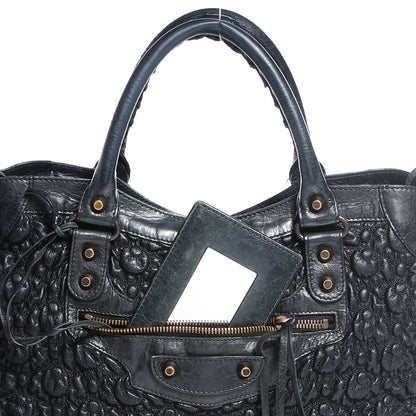 Balenciaga Smocked Agneau City Anthracite 8 of 12
