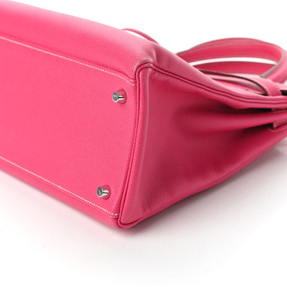 Hermes Epsom Candy Kelly Retourne 35 Rose Tyrien Rubis 7 of 14