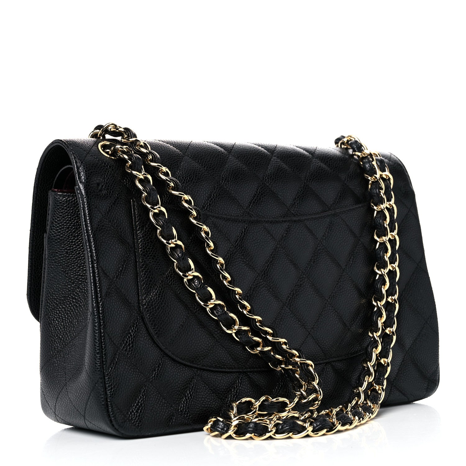 Chanel Caviar Quilted Jumbo Double Flap Black 3 of 13