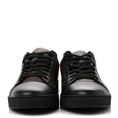 Louis Vuitton Calfskin Monogram Mens Luxembourg Sneakers 6 Black 2 of 8