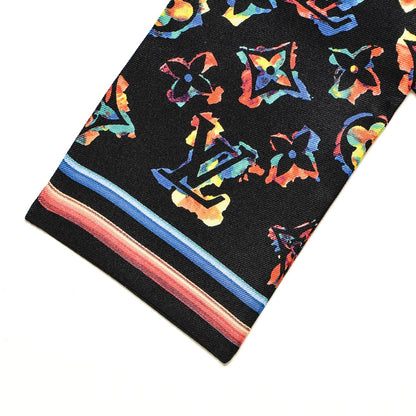 Louis Vuitton Silk Monogram Rainbow Bandeau Black 3 of 5