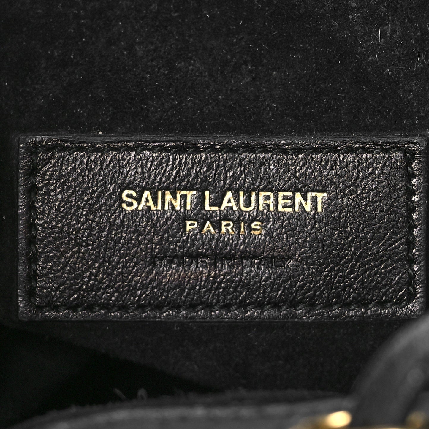 Calfskin Star Small Emmanuelle Bucket Bag Black