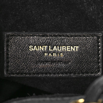 Saint Laurent Calfskin Star Small Emmanuelle Bucket Bag Black 5 of 11